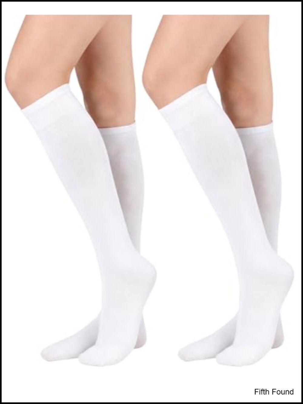 2 Pack Knee High Long Socks Women Soft Thin Tall Tube Socks for Daily Sports